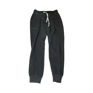 Figs Zamora Women's Cargo Scrubs Jogger Pants, Black, Size Small EUC